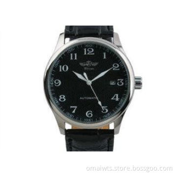 Black Dial Accurate Mens Automatic Watch Date With Big Face